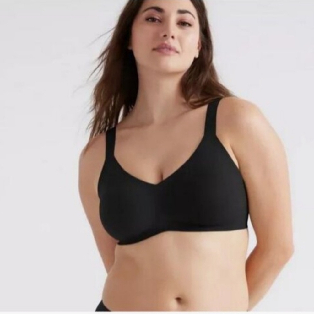 Knix Padded V-Neck Evolution Bra Black